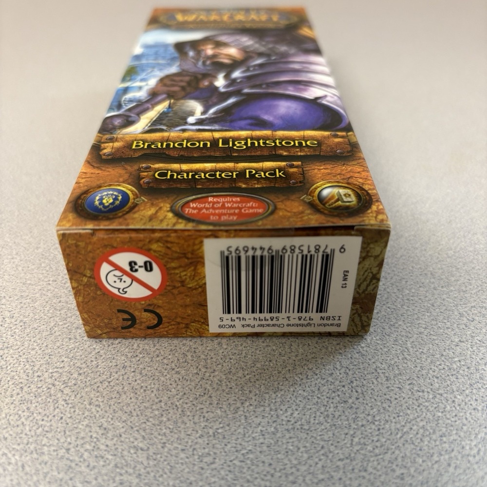 Fantasy Flight World of Warcraft Character Pack WC09 Brandon Lightstone NEW - Picture 5 of 9